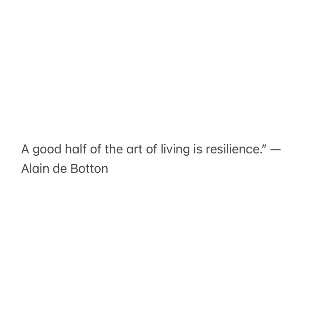 Be resilient!